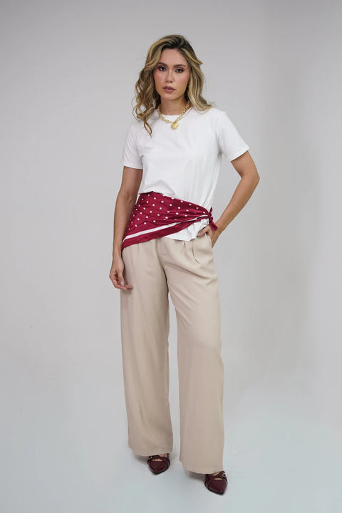 PANTALÓN PLIEGUES BOTA ANCHA REF 0425