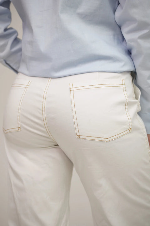 PANTALÓN WIDE LEG CARGO CON COSTURAS DE CONTRASTE REF 0430