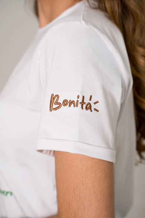 CAMISETA LARGA BORDADA AMOR PROPIO REF 013554