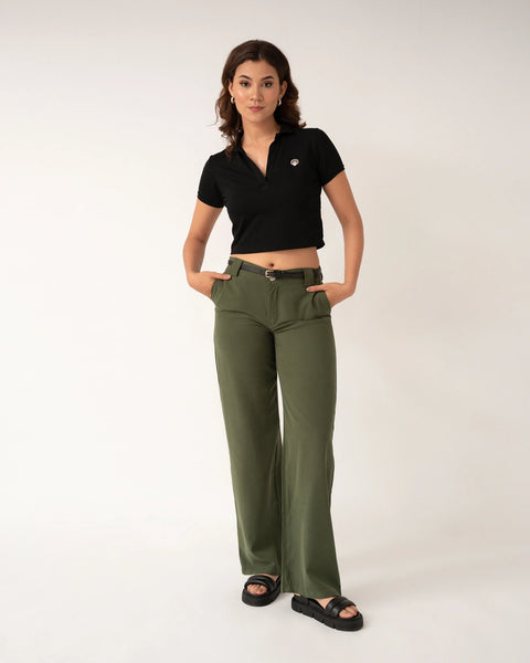 PANTALON CLÁSICO TIRO ALTO BOTA RECTA REF 0423